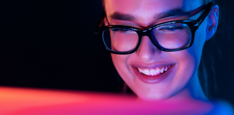 glasses woman